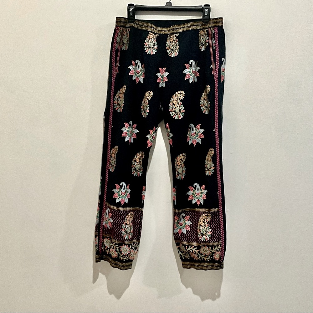 CALYPSO ST. BARTH 100% COTTON INDIAN SOFT BALLOON PANTS w/ ELASTIC WAIST/ANKLES